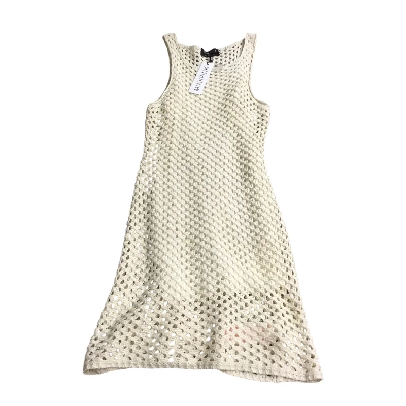 Dress Casual Midi By Minkpink In Beige, Size: L Fashionable Fitted Midi Dress