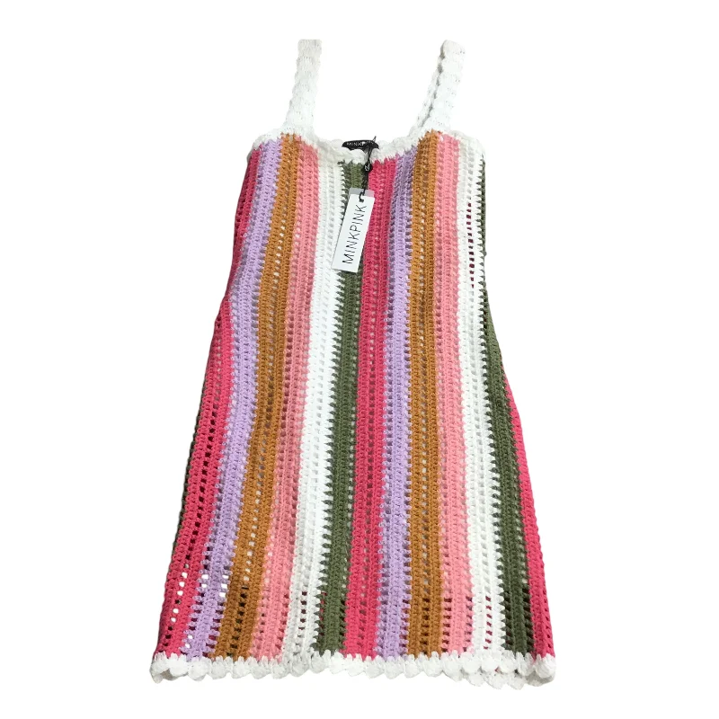 Dress Casual Midi By Minkpink In Multi-colored, Size: S Stylish Silk Midi Dress