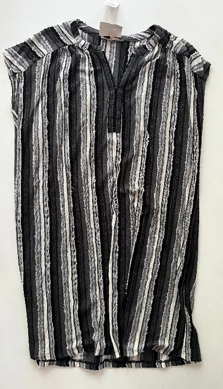 Dress Casual Midi By My Danielle In Striped, Size: S Fashionable Sheer Sleeve Midi Dress Dress Casual Midi By My Danielle In Striped, Size: S Fashionable Sheer Sleeve Midi Dress