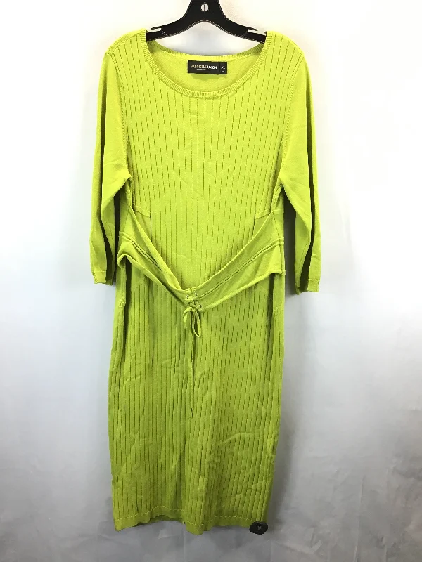 Dress Casual Midi By New York And Co In Green, Size: Xl Cozy A-Line Midi Dress
