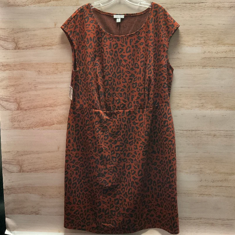 Dress Casual Midi By Nine West In Animal Print, Size: Xl Fashionable Shift Midi Dress Dress Casual Midi By Nine West In Animal Print, Size: Xl Fashionable Shift Midi Dress