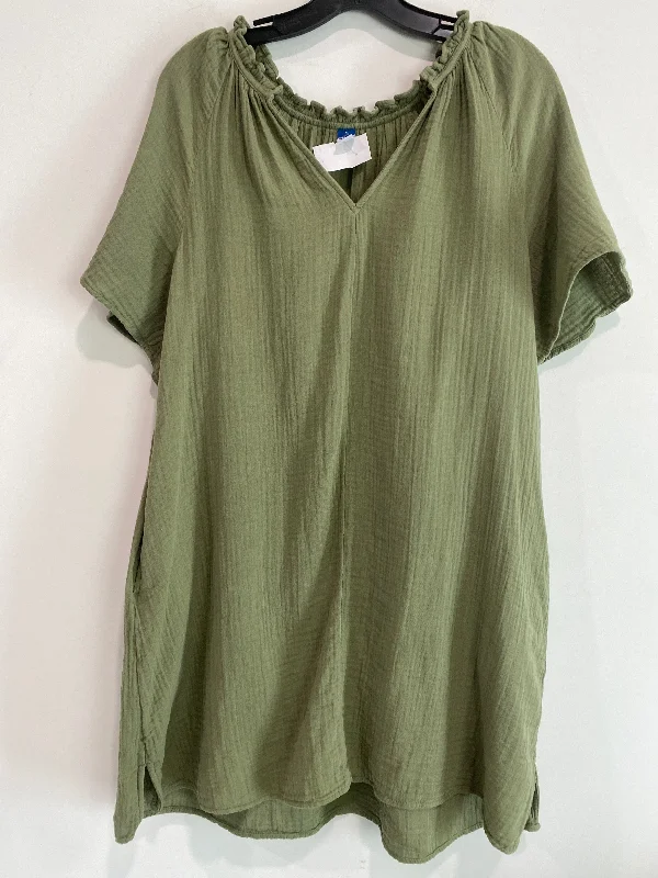 Dress Casual Midi By Old Navy In Green, Size: L Fashionable Polka Dot Midi Dress