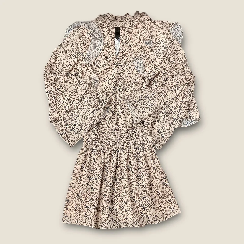 Dress Casual Midi By Parker In Animal Print, Size: Xs Trendy Mock Neck Midi Dress