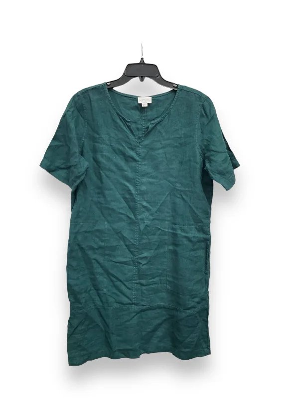 Dress Casual Midi By Pure Jill In Green, Size: S Stylish Midi Dress with Cuffs