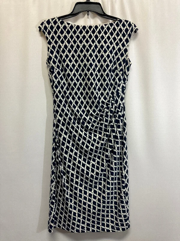 Dress Casual Midi By Ralph Lauren In Blue, Size: M Elegant Satin Button Midi Dress