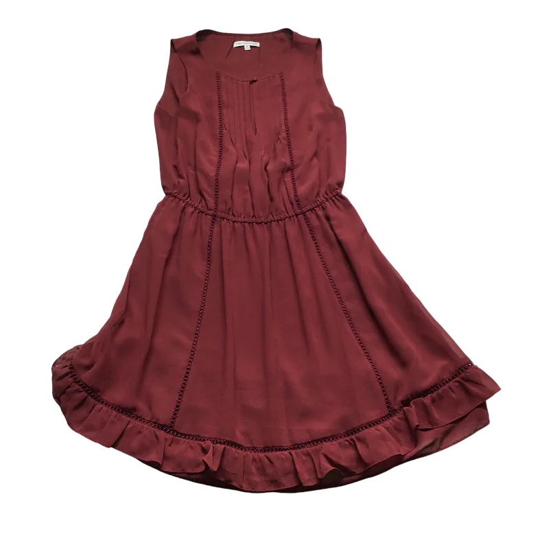 Dress Casual Midi By Rebecca Minkoff In Red, Size: M Cozy Midi Dress with Pockets