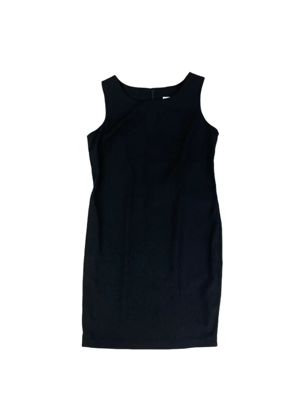 Dress Casual Midi By Studio 1 In Black, Size: 12 Elegant Sleeveless Midi Dress