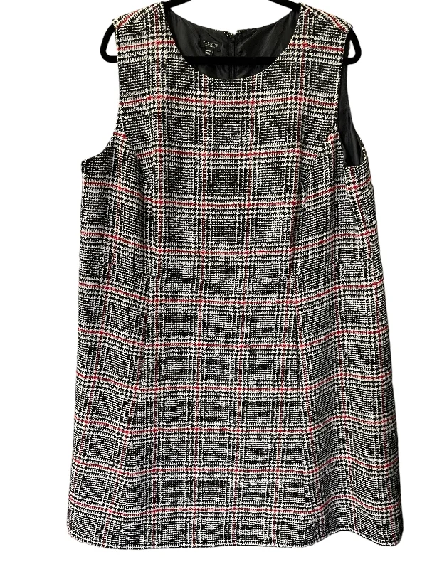 Dress Casual Midi By Talbots In Black & Red, Size: 18 Cozy A-Line Midi Dress