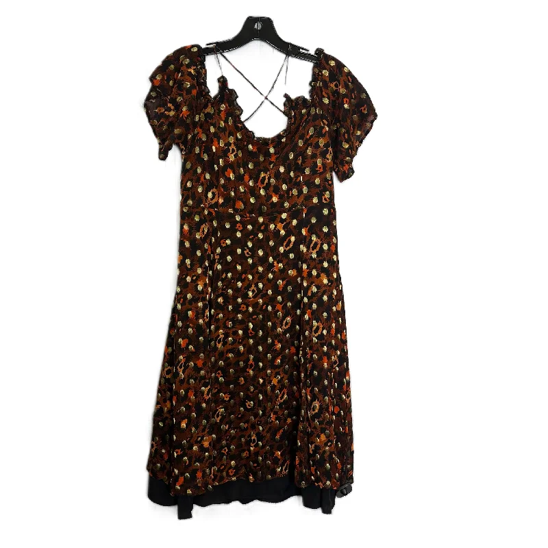 Dress Casual Midi By Topshop In Black, Size: 8 Comfortable Wrap Midi Dress
