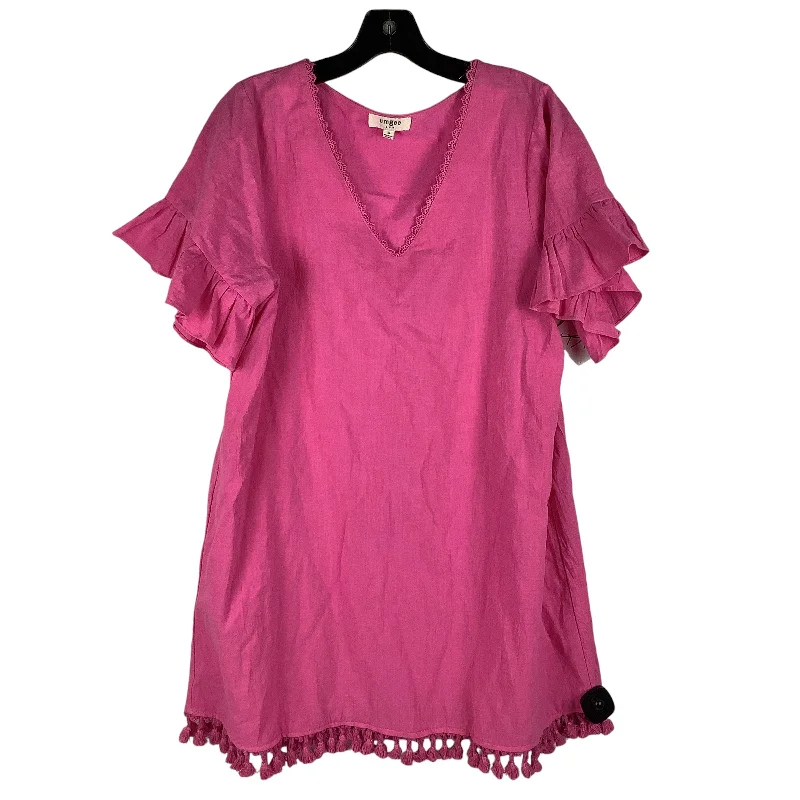 Dress Casual Midi By Umgee In Pink, Size: S Fashionable Polka Dot Midi Dress
