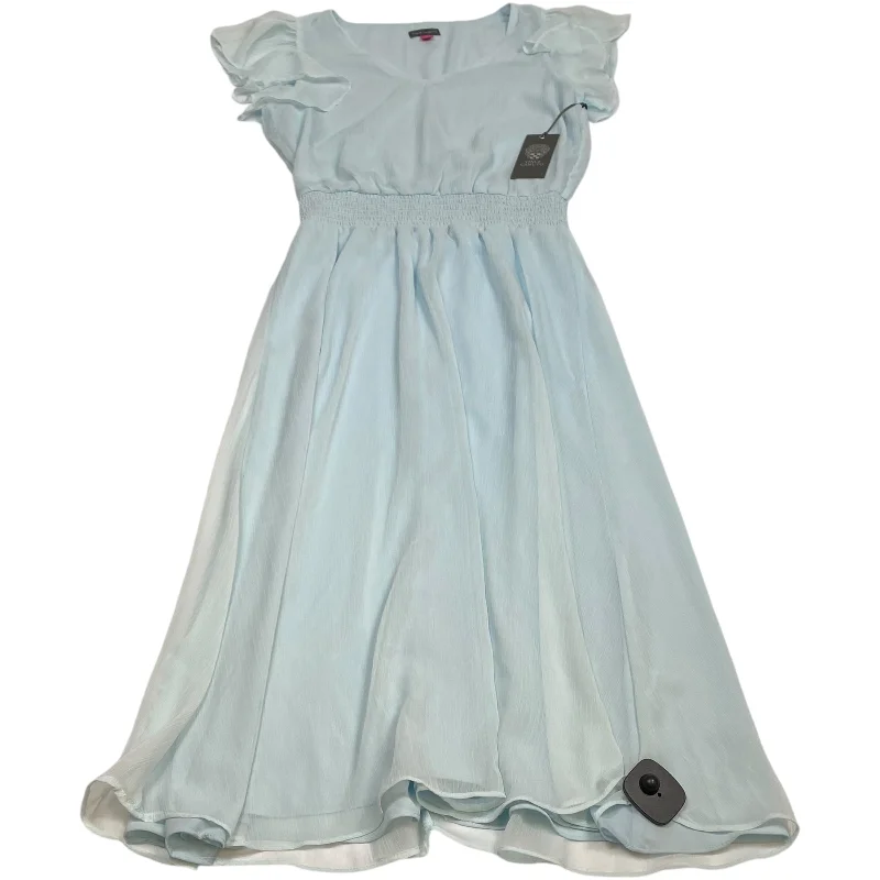 Dress Casual Midi By Vince Camuto In Blue, Size: M Fashionable High-Neck Midi Dress