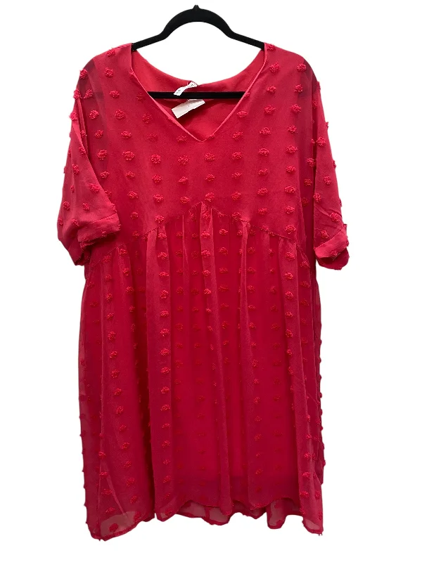 Dress Casual Midi By Zenana Outfitters In Pink, Size: Xl Comfortable Stretch Midi Dress Dress Casual Midi By Zenana Outfitters In Pink, Size: Xl Comfortable Stretch Midi Dress