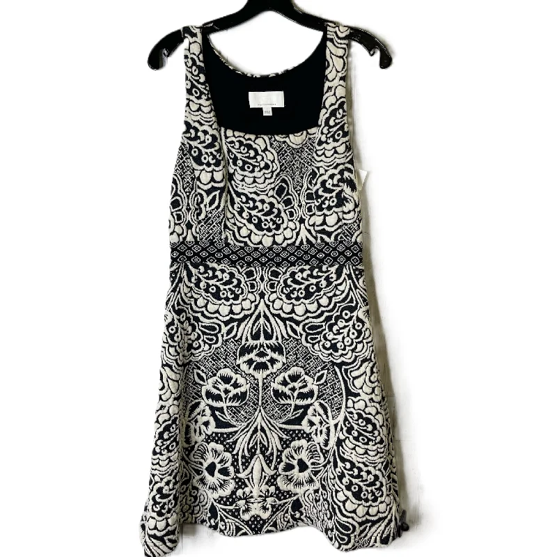 Dress Party Midi By Anthropologie In Black & Cream, Size: S Trendy Smocked Detail Midi Dress Dress Party Midi By Anthropologie In Black & Cream, Size: S Trendy Smocked Detail Midi Dress