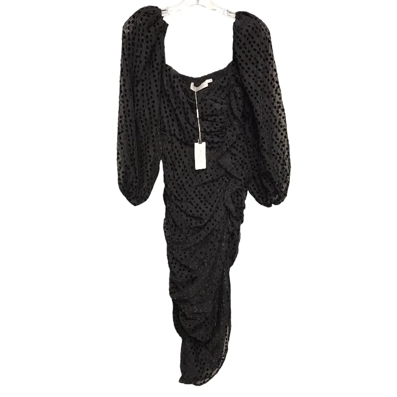 Dress Party Midi By Astr In Black, Size:Xs Cozy Spaghetti Strap Midi Dress