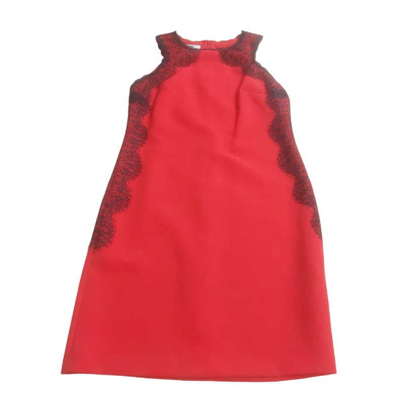 Dress Party Midi By Donna Morgan In Red, Size: 6 Stylish Cold Shoulder Midi Dress