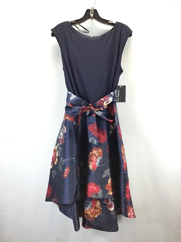 Dress Party Midi By Enfocus In Navy, Size: 12petite Comfortable Knitwear Midi Dress
