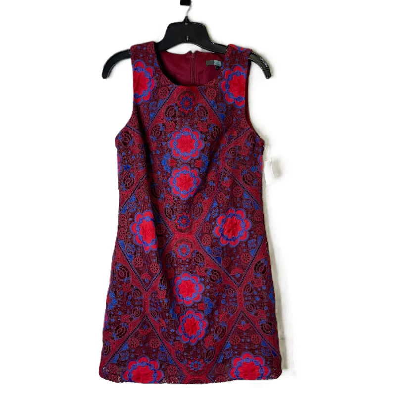 Dress Party Midi By Eva Franco In Red, Size: 6 Fashionable Chiffon Midi Dress