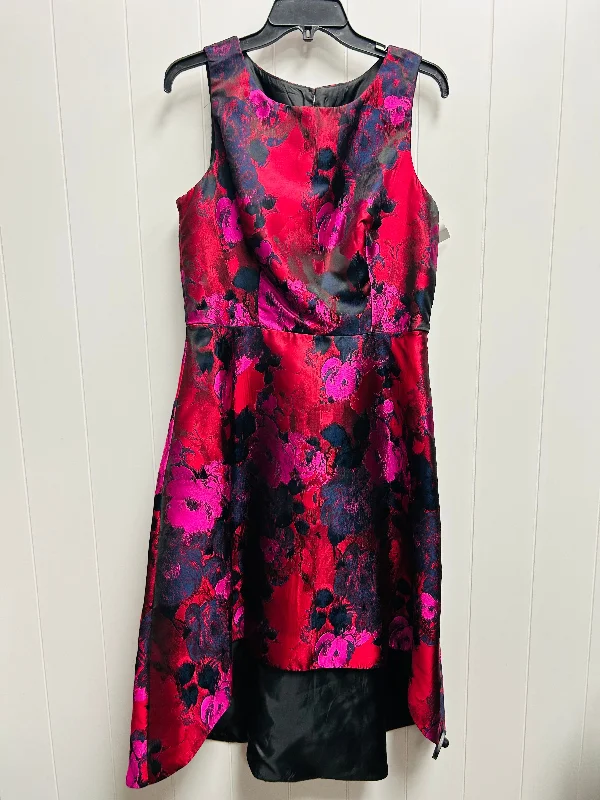 Dress Party Midi By R&k In Red, Size: 10 Stylish High-Waisted Midi Dress