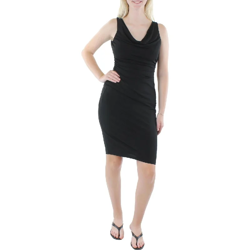 Kensie Womens Knit Midi Sheath Dress Elegant Maxi-Midi Hybrid Dress