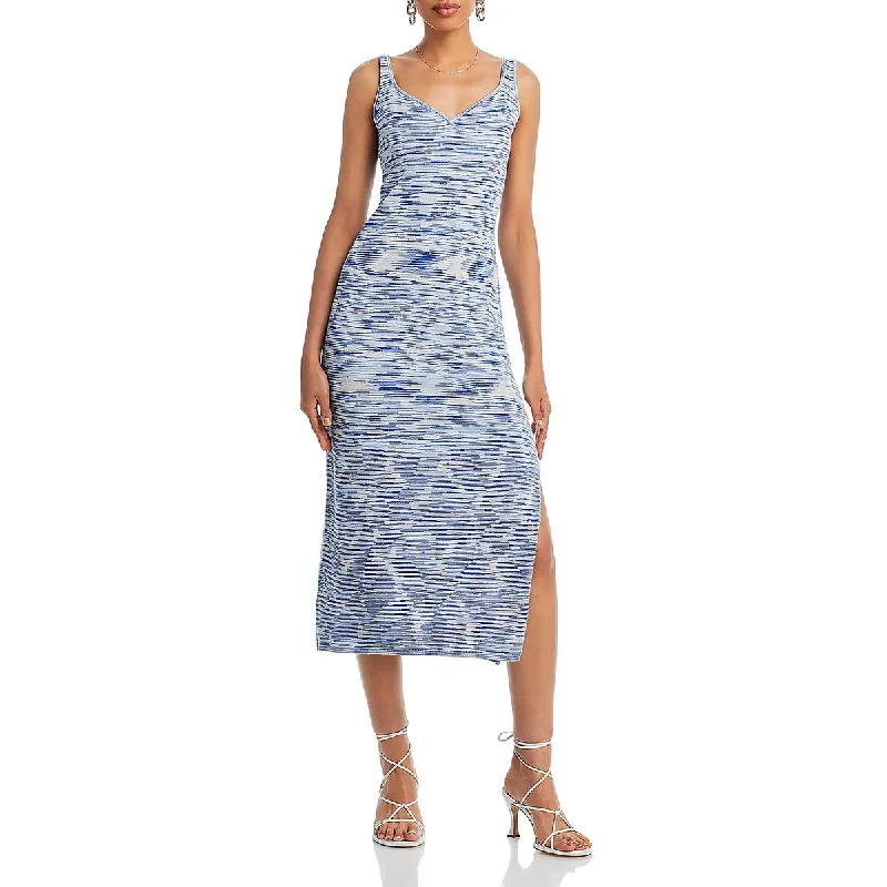 Paige Womens Casual Midi Sundress Comfortable Floral Print Midi Dress