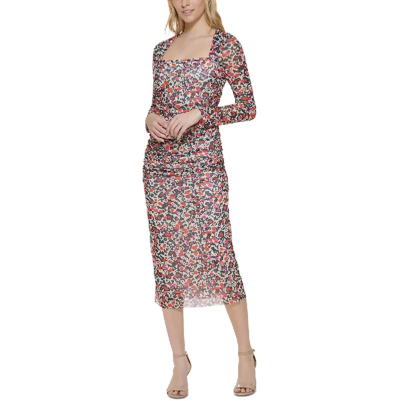 Tommy Hilfiger Womens Square Neck Midi Sheath Dress Comfortable Button Front Midi Dress Tommy Hilfiger Womens Square Neck Midi Sheath Dress Comfortable Button Front Midi Dress