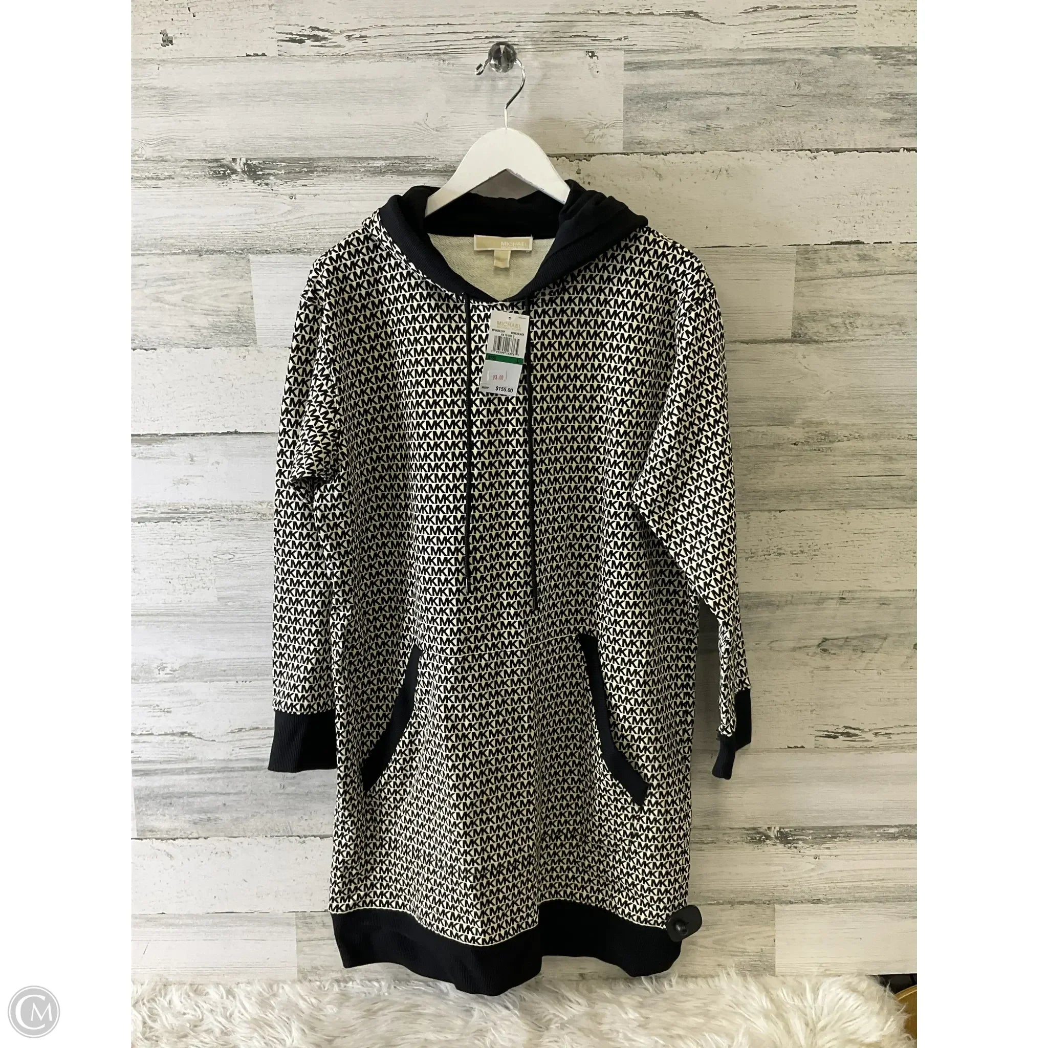 Dress Casual Midi By Michael By Michael Kors In Black, Size: L Tunics Designer luxury Dress Casual Midi By Michael By Michael Kors In Black, Size: L Tunics Designer luxury
