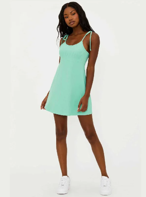 Beach Riot Women's Liberty Tennis Mini Dress - Jade Sky Light Green Chic Sleeveless Mini Dress Beach Riot Women's Liberty Tennis Mini Dress - Jade Sky Light Green Chic Sleeveless Mini Dress