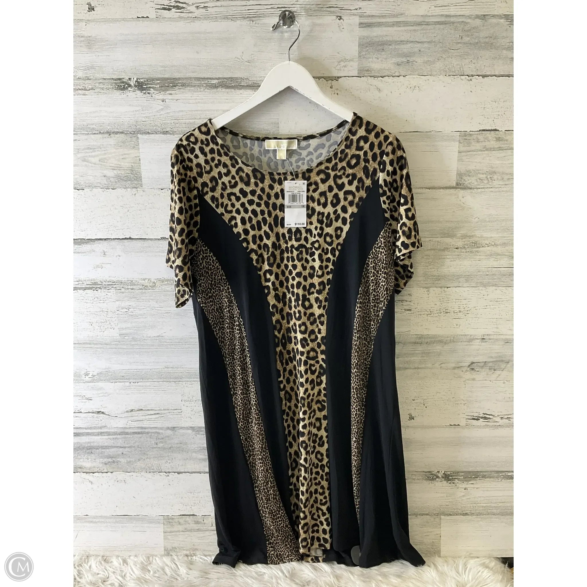 Dress Casual Short By Michael By Michael Kors In Animal Print, Size: 1x Tunics Vintage classic Dress Casual Short By Michael By Michael Kors In Animal Print, Size: 1x Tunics Vintage classic