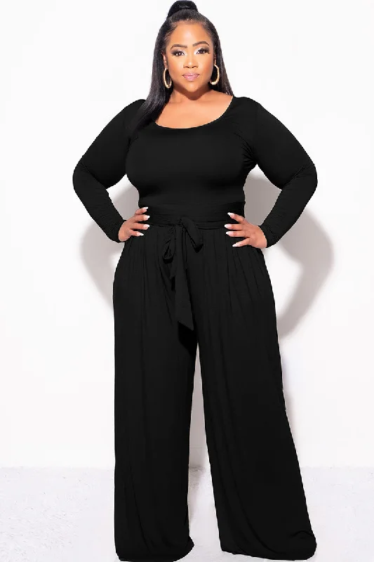 Final Sale Plus Size 2pc Crop Top and Palazzo Pant Set in Black Mesh Blend Leather Blend Suede Blend Final Sale Plus Size 2pc Crop Top and Palazzo Pant Set in Black Mesh Blend Leather Blend Suede Blend