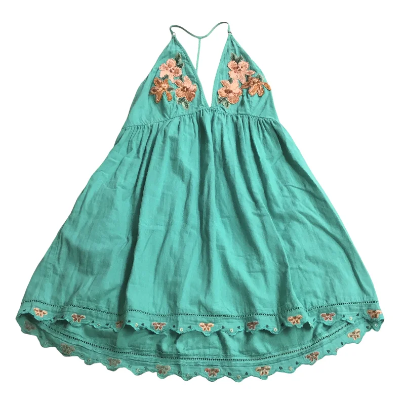 Dress Casual Midi By Free People In Green, Size: Large Trendy Long Sleeve Midi Dress Dress Casual Midi By Free People In Green, Size: Large Trendy Long Sleeve Midi Dress