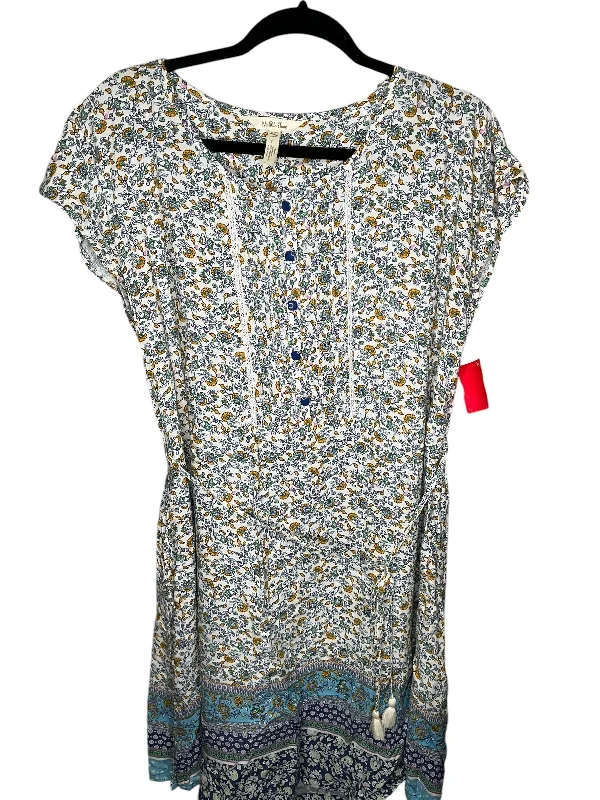 Dress Casual Midi By Matilda Jane In Multi-colored, Size: M Stylish Vintage Midi Dress Dress Casual Midi By Matilda Jane In Multi-colored, Size: M Stylish Vintage Midi Dress
