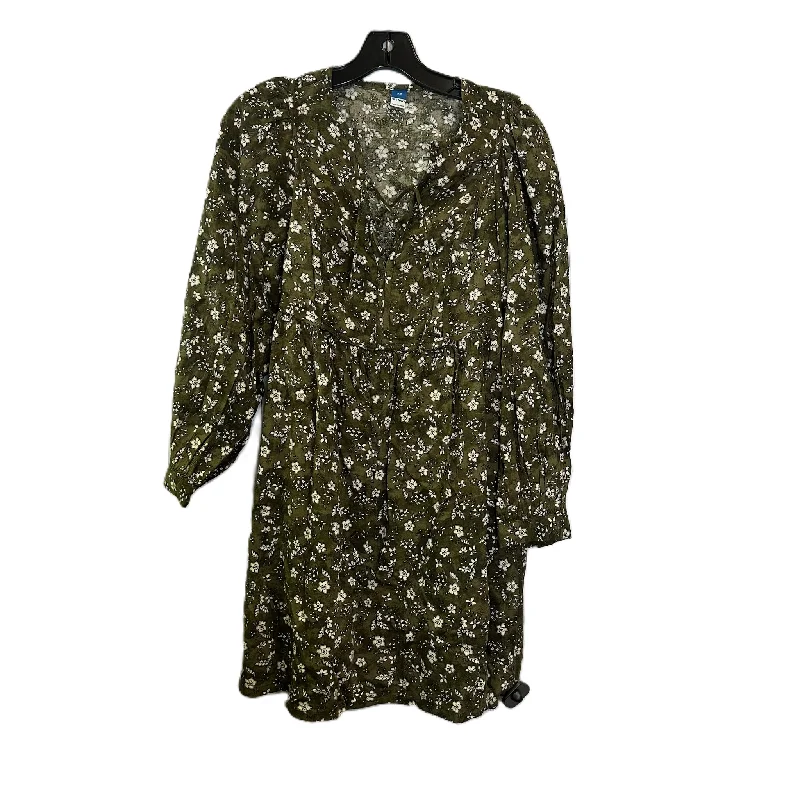 Dress Casual Midi By Old Navy In Green, Size: Xs Fashionable Shift Midi Dress